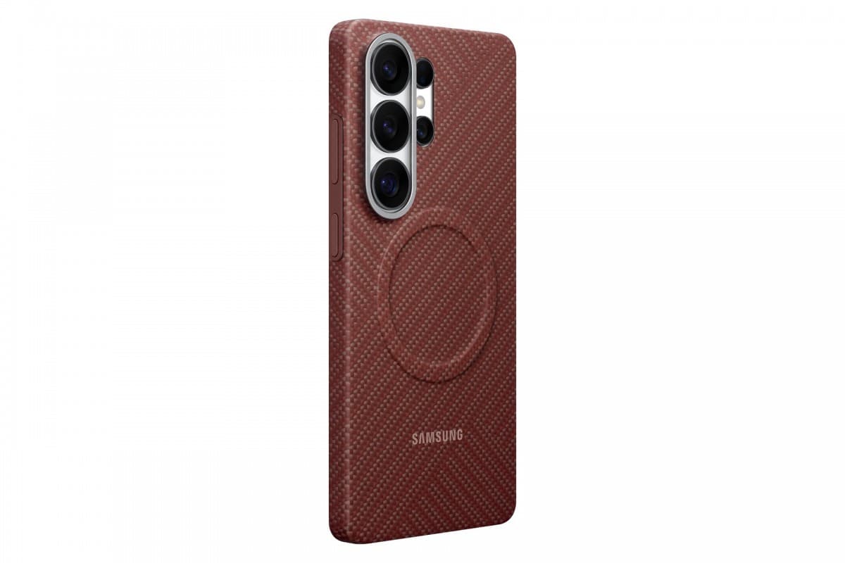 Kryt magnetický Samsung Carbon (EF-KS948SRE) pro Galaxy S26 Ultra korálově červený - náhled 2