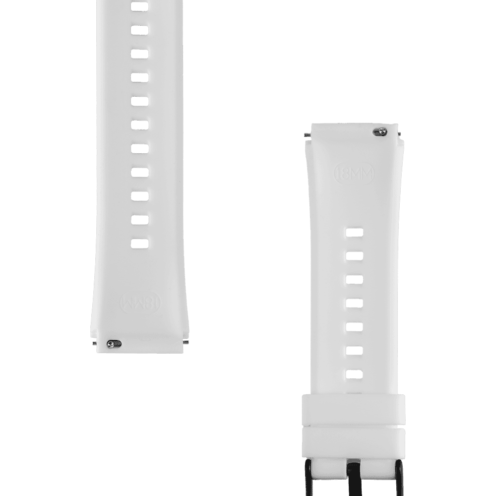 Řemínek Tactical Quick Release silikonový 18mm bílý - náhled 2