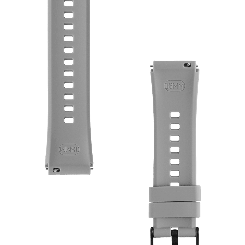 Řemínek Tactical Quick Release silikonový 18mm šedý - náhled 2