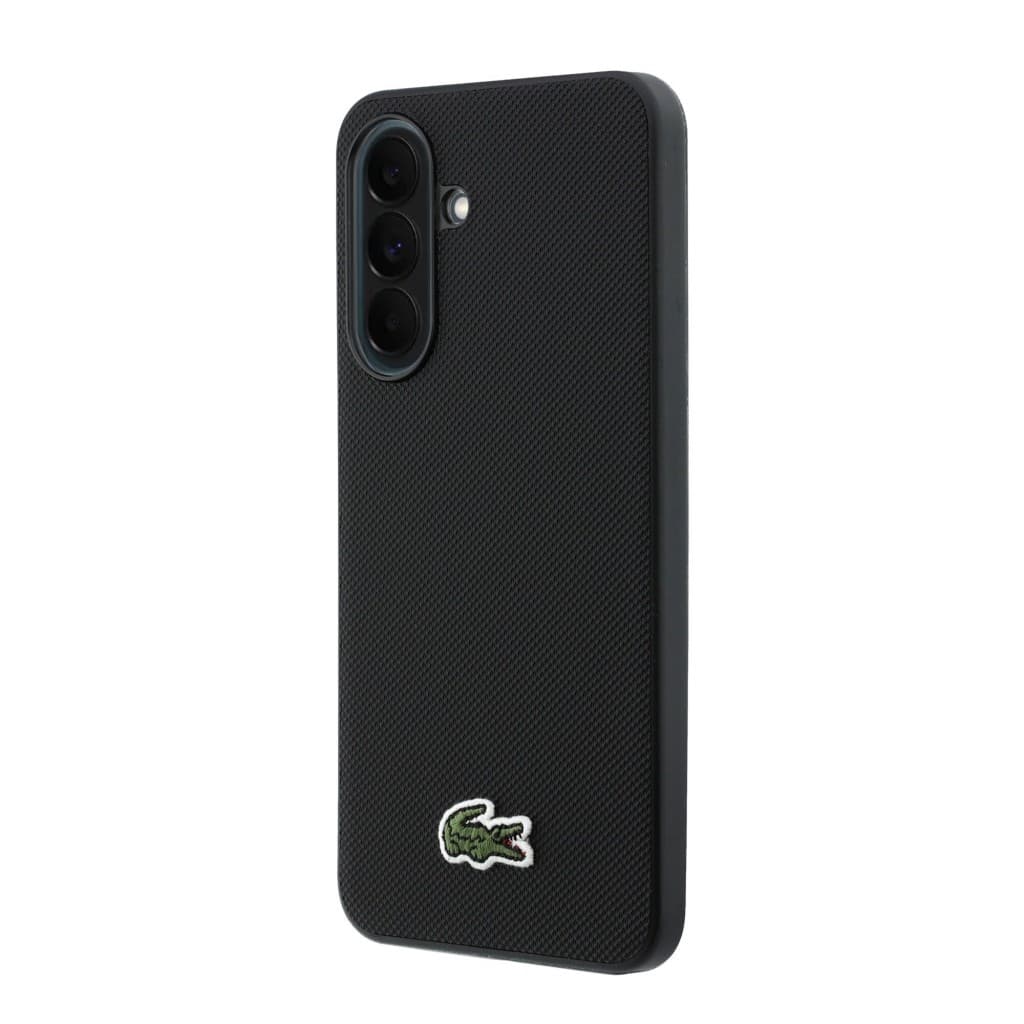 Kryt Lacoste Iconic Petit Pique Woven Logo MagSafe pro Samsung Galaxy A37 černý - náhled 2