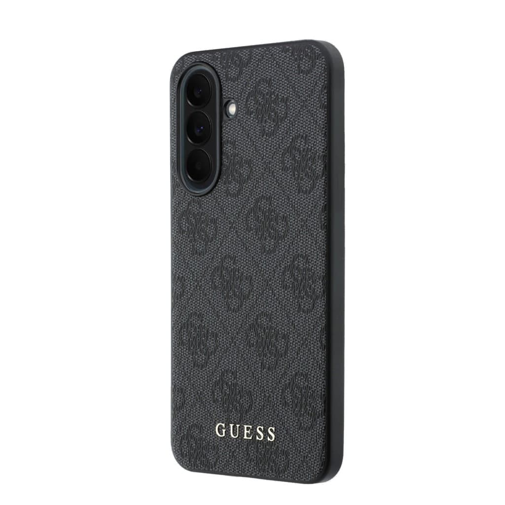 Kryt Guess PU 4G Metal Classic Logo pro Samsung Galaxy A37 šedý - náhled 2