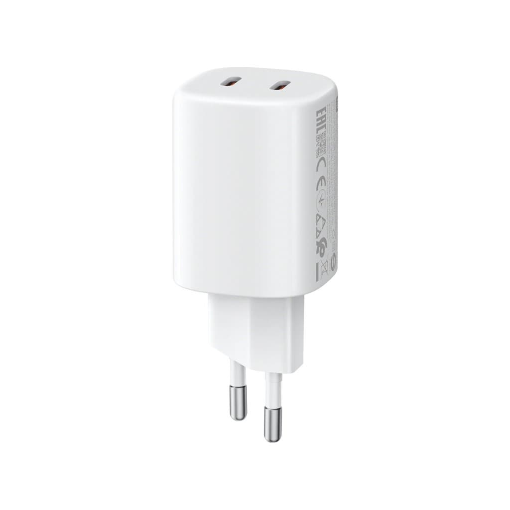 Cestovní adaptér Xiaomi MDY-19-EG 2xUSB-C 45W Nano Turbo bílý - náhled 2