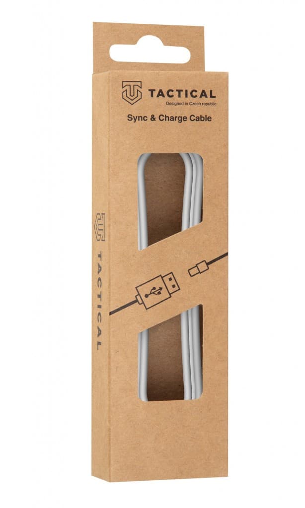 Tactical Smooth Thread Cable USB-C/Lightning 1m White - náhled 2