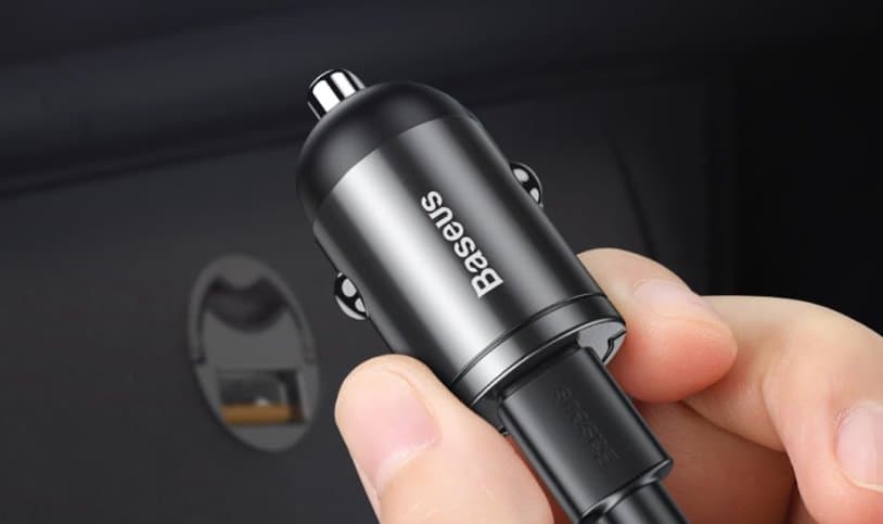 Baseus VCHX-B0G Tiny Star Quick Charge Nabíječka do Auta USB-C 30W Gray - náhled 2
