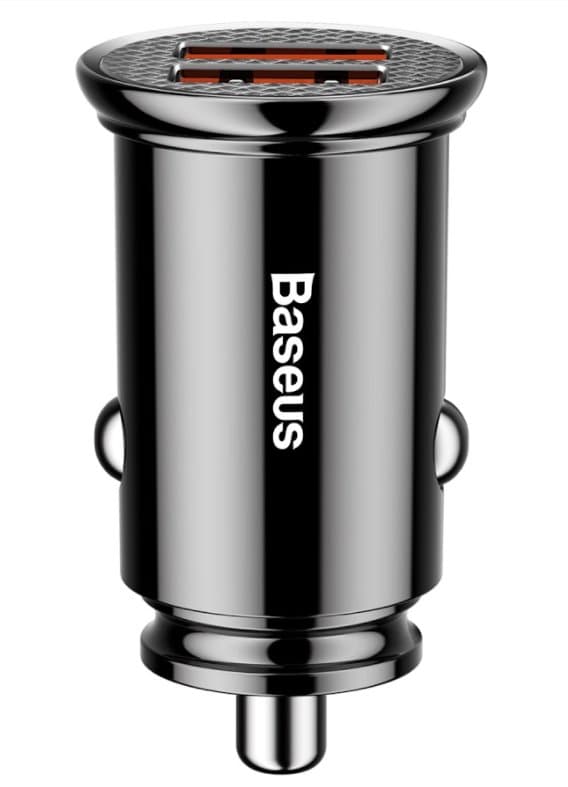 Adaptér do auta Baseus CCALL-YD01 Circular 2xUSB QC3.0 30W Black - náhled 2