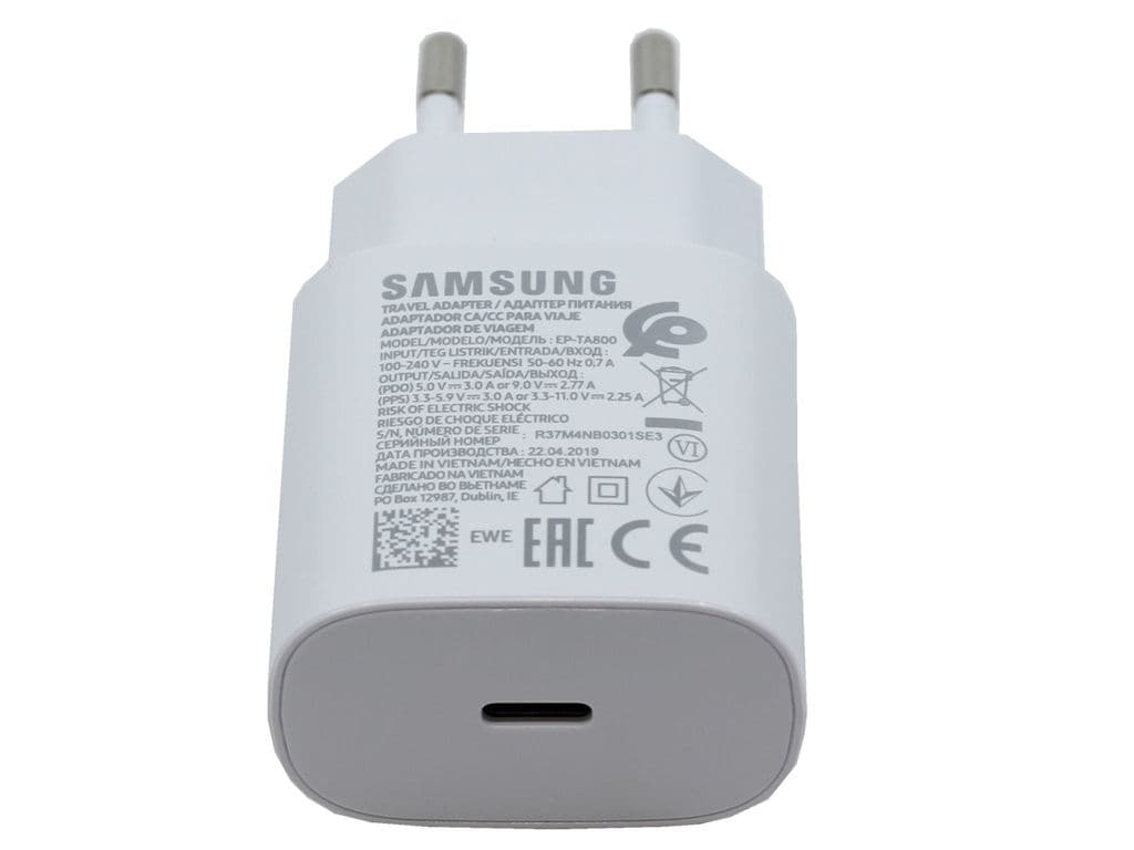 EP-TA800EWE Samsung USB-C Cestovní nabíječka White (OOB Bulk) - náhled 2