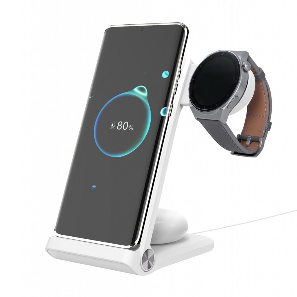 Bezdrátová nabíječka Nillkin PowerTrio 3v1 pro Samsung Watch White - náhled 2