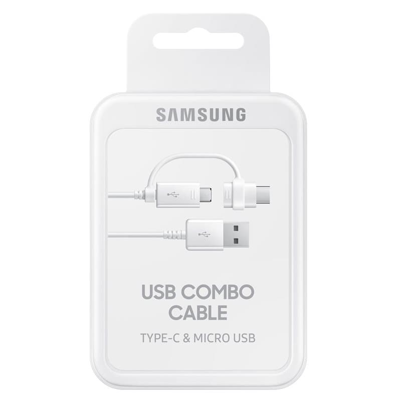 EP-DG930DWE Samsung Combo Kabel Type C/micro USB White - náhled 2