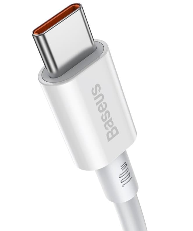 Baseus CATYS-C02 Superior Fast Charging Datový Kabel USB-C - USB-C 100W 2m White - náhled 2