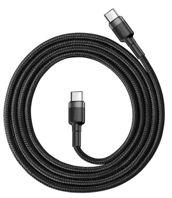 Baseus CATKLF-GG1 Cafule Kabel USB-C 60W 1m Gray/Black - náhled 2