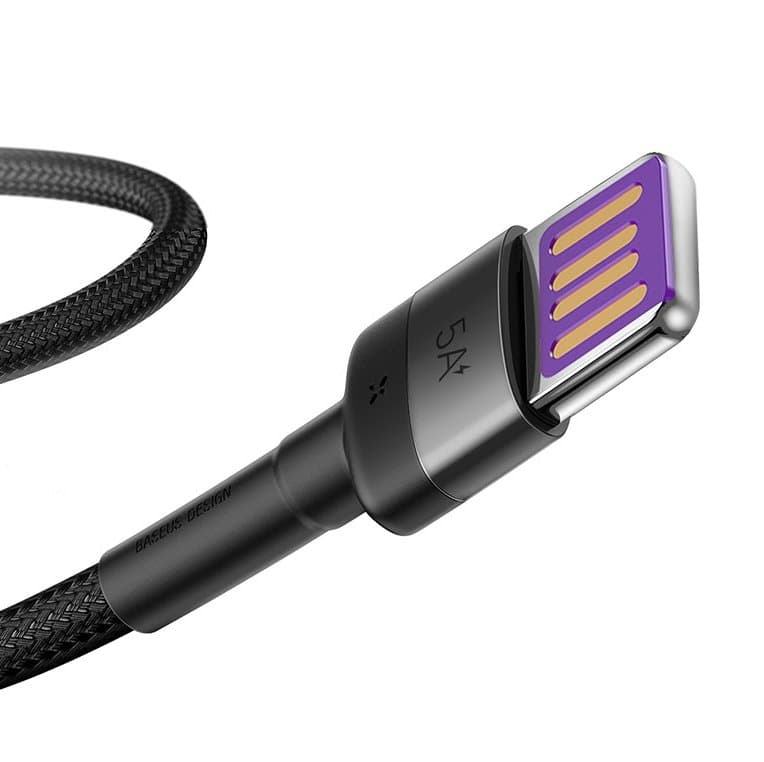 Baseus CATKLF-PG1 Cafule Quick Charging Datový Kabel USB Double Sided to USB 40W 1m Gray/Black - náhled 2