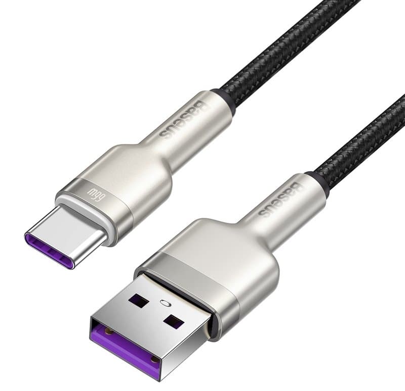 Baseus CAKF000001 Cafule Datový Kabel USB-USB-C 66W 0,25m Black - náhled 2