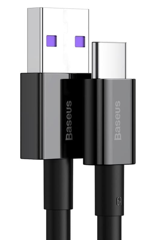 Baseus CATYS-01 Superior Fast Charging Kabel USB-C 66W 1m Black - náhled 2