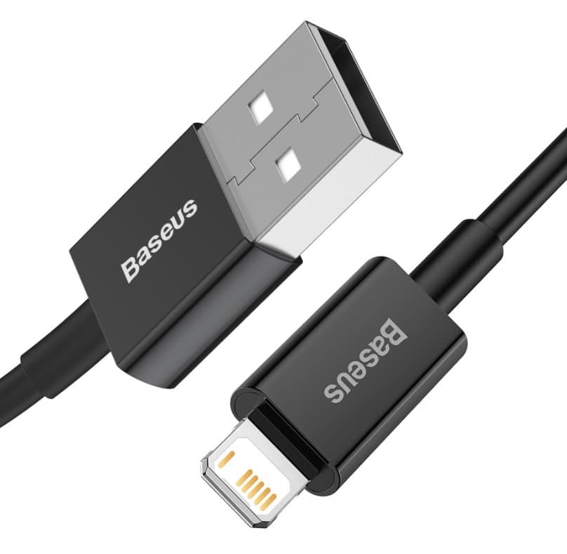 Baseus CALYS-A01 Superior Fast Charging Datový Kabel USB to Lightning 2.4A 1m Black - náhled 2