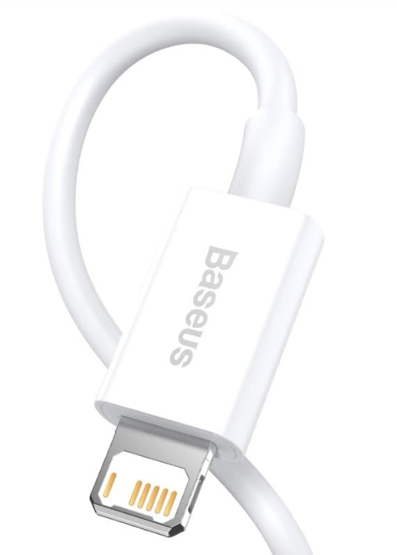 Baseus CALYS-B02 Superior Fast Charging Kabel Lightning 2.4A 1.5m White - náhled 2