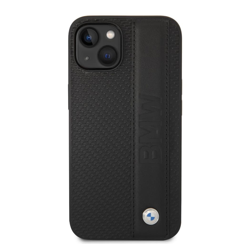 BMW Signature Leather Big Logo Zadní Kryt pro iPhone 14 Plus Black - náhled 2