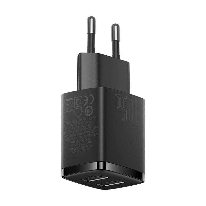 Baseus CCXJ010201 Compact Nabíječka 2xUSB 10,5W Black - náhled 2
