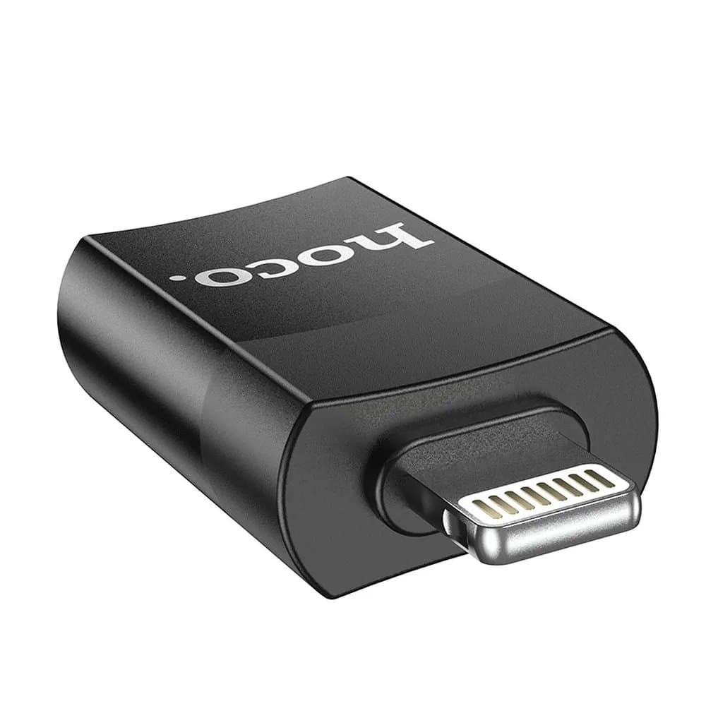 HOCO UA17 Lightning/USB-A OTG Adaptér Black - náhled 2