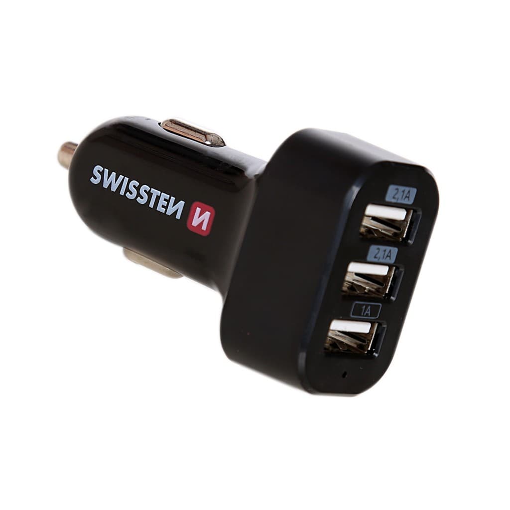 Swissten cl adaptér 3x usb 5,2a power - náhled 2