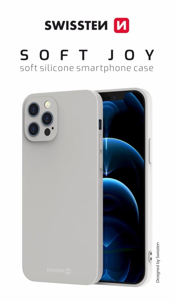 Pouzdro swissten soft joy apple iphone 13 pro kamenně šedé - náhled 2
