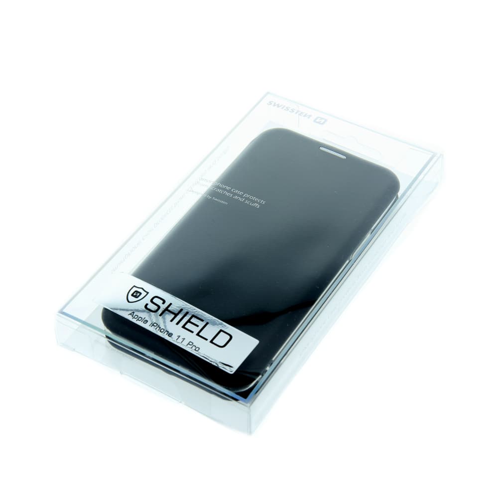 Knížkové pouzdro swissten shield huawei y6p černé - náhled 2
