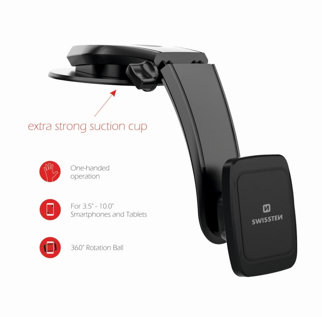 Magnetický držák do auta swissten s-grip m5-r1 - náhled 2