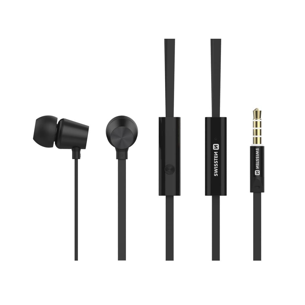 Sluchátka swissten earbuds dynamic ys500 černá - náhled 2