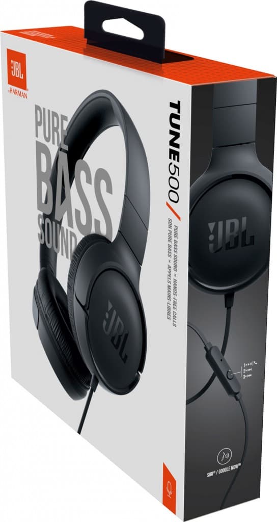 JBL T500 Tune Headset Black - náhled 2
