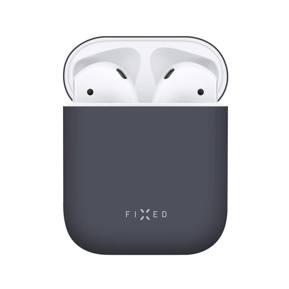 Ultratenké silikonové pouzdro FIXED Silky pro Apple Airpods, modré - náhled 2