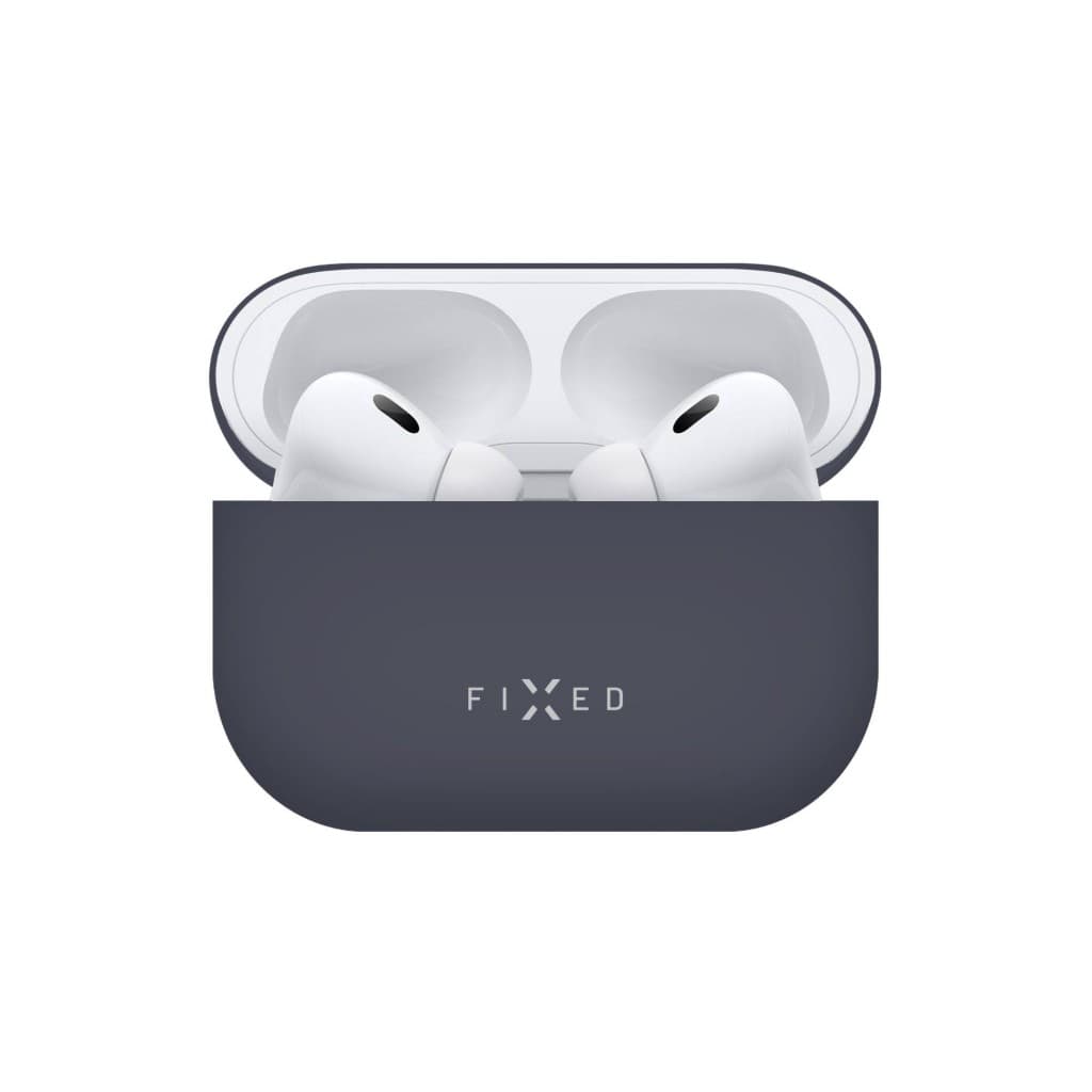 Ultratenké silikonové pouzdro FIXED Silky pro Apple AirPods Pro 2, modré - náhled 2