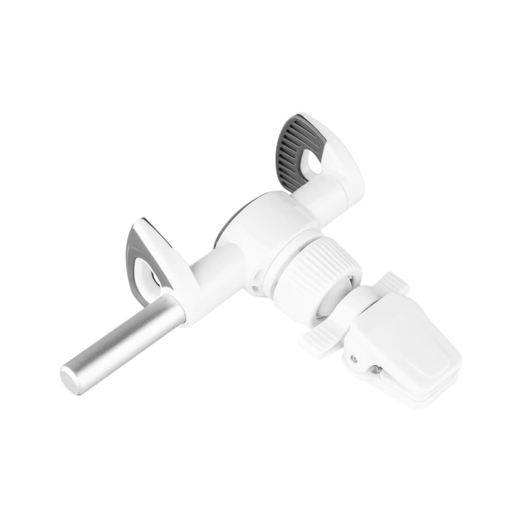 Univerzální držák FIXED Butterfly s uchycením do mřížky ventilace, bílý - náhled 2