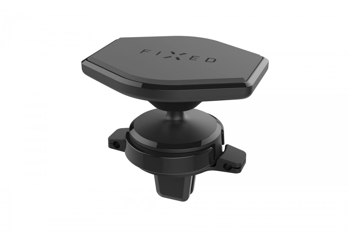 Magnetický držák FIXED Icon Air Vent do ventilace s kloubem, černý - náhled 2