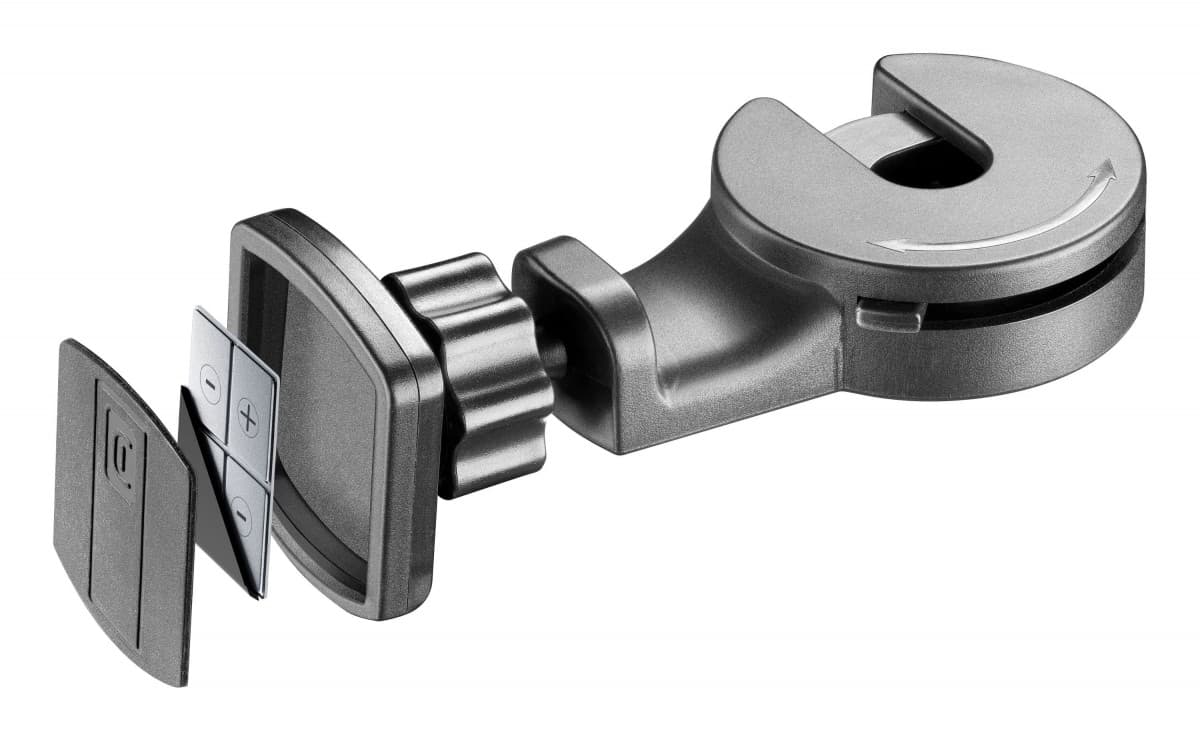 Magnetický držák Cellularline Touch Hook do opěrky hlavy, černý - náhled 2