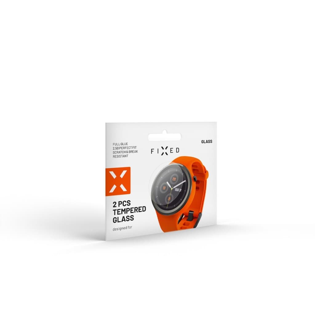 Ochranné tvrzené sklo FIXED pro smartwatch Garmin Fenix 7X, 2ks v balení, čiré - náhled 2