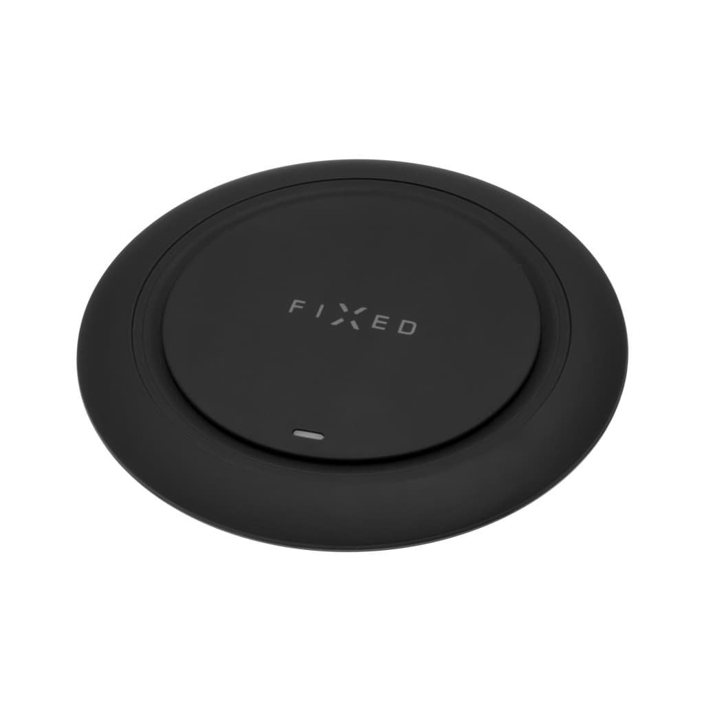 Podložka pro rychlé bezdrátové nabíjení telefonu FIXED Pad, 10W, černá - náhled 2