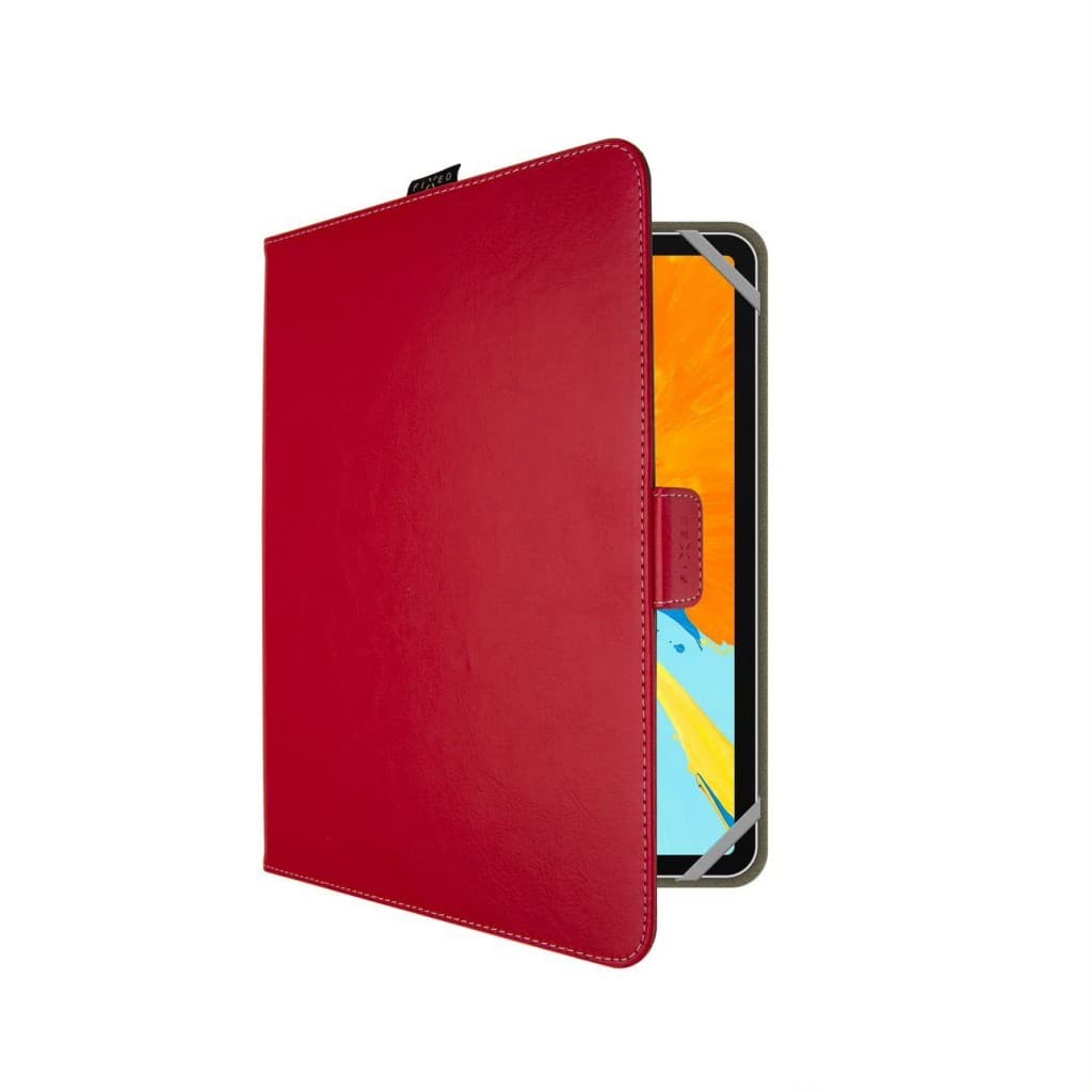 Pouzdro pro 10,1" tablety FIXED Novel se stojánkem a kapsou pro stylus, PU kůže, červené - náhled 2