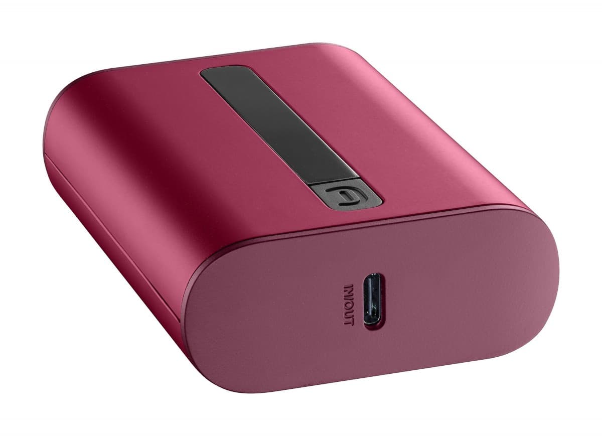 Powerbanka Cellularline Thunder 10 000 mAh, červená - náhled 2