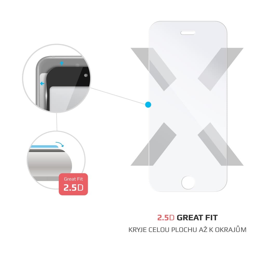 Ochranné tvrzené sklo FIXED pro Apple iPhone 5/5S/SE/5C, čiré - náhled 2