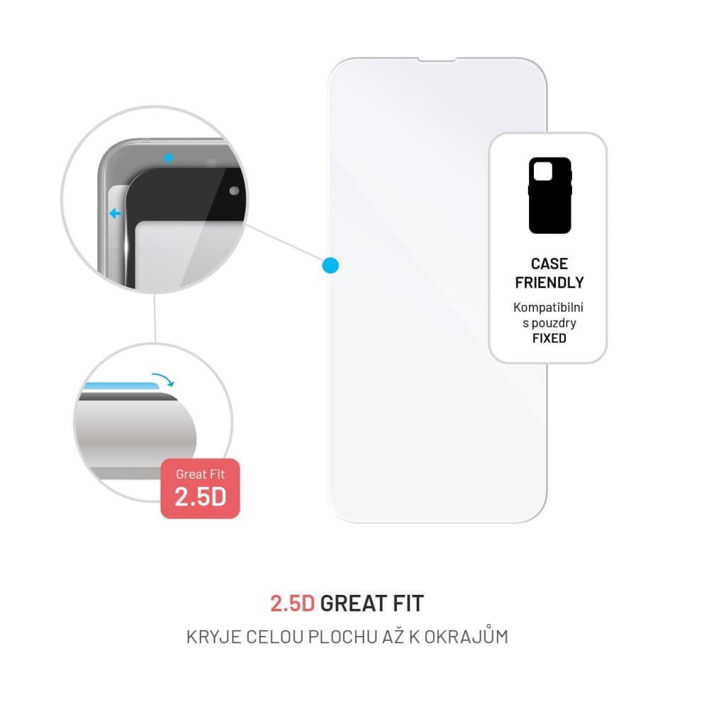 Ochranné tvrzené sklo FIXED pro Apple iPhone 14 Plus, čiré - náhled 2