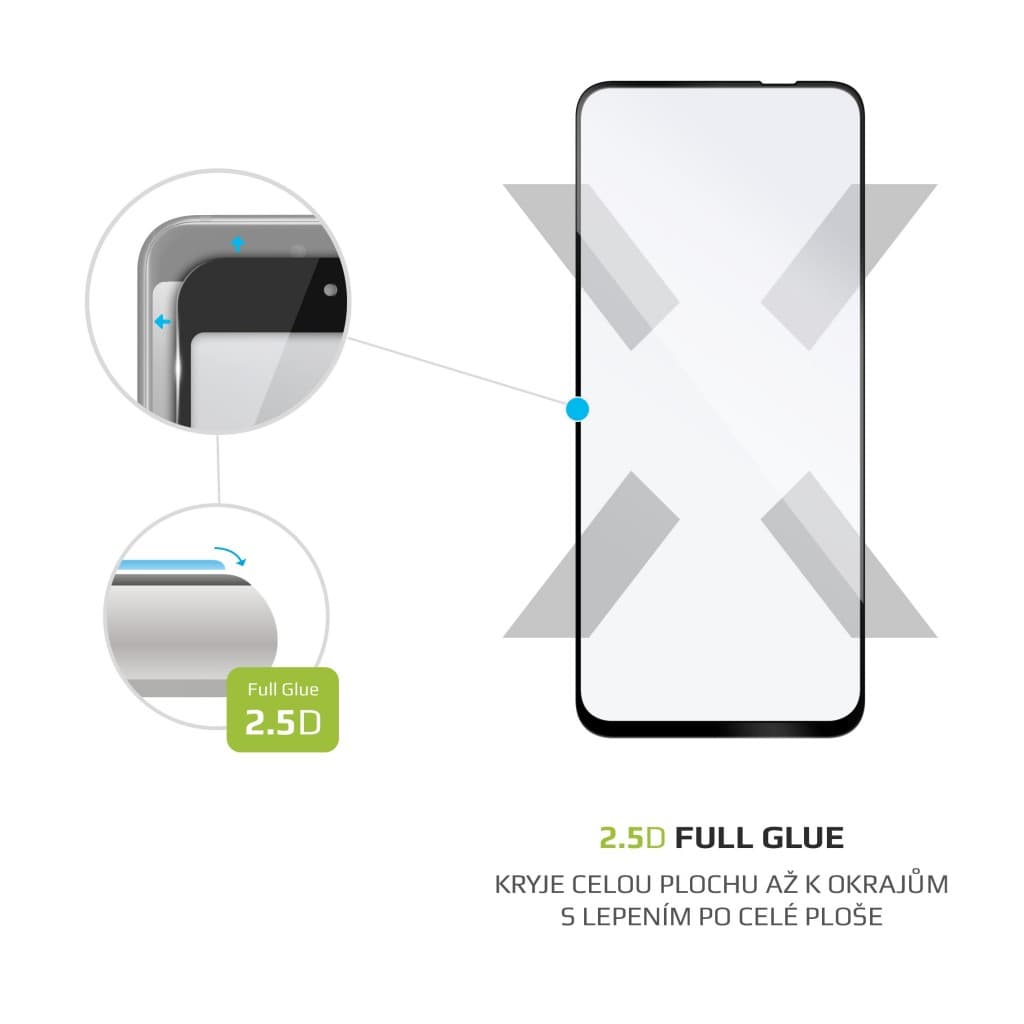 Ochranné tvrzené sklo FIXED Full-Cover pro Realme 9i, lepení přes celý displej, černé - náhled 2