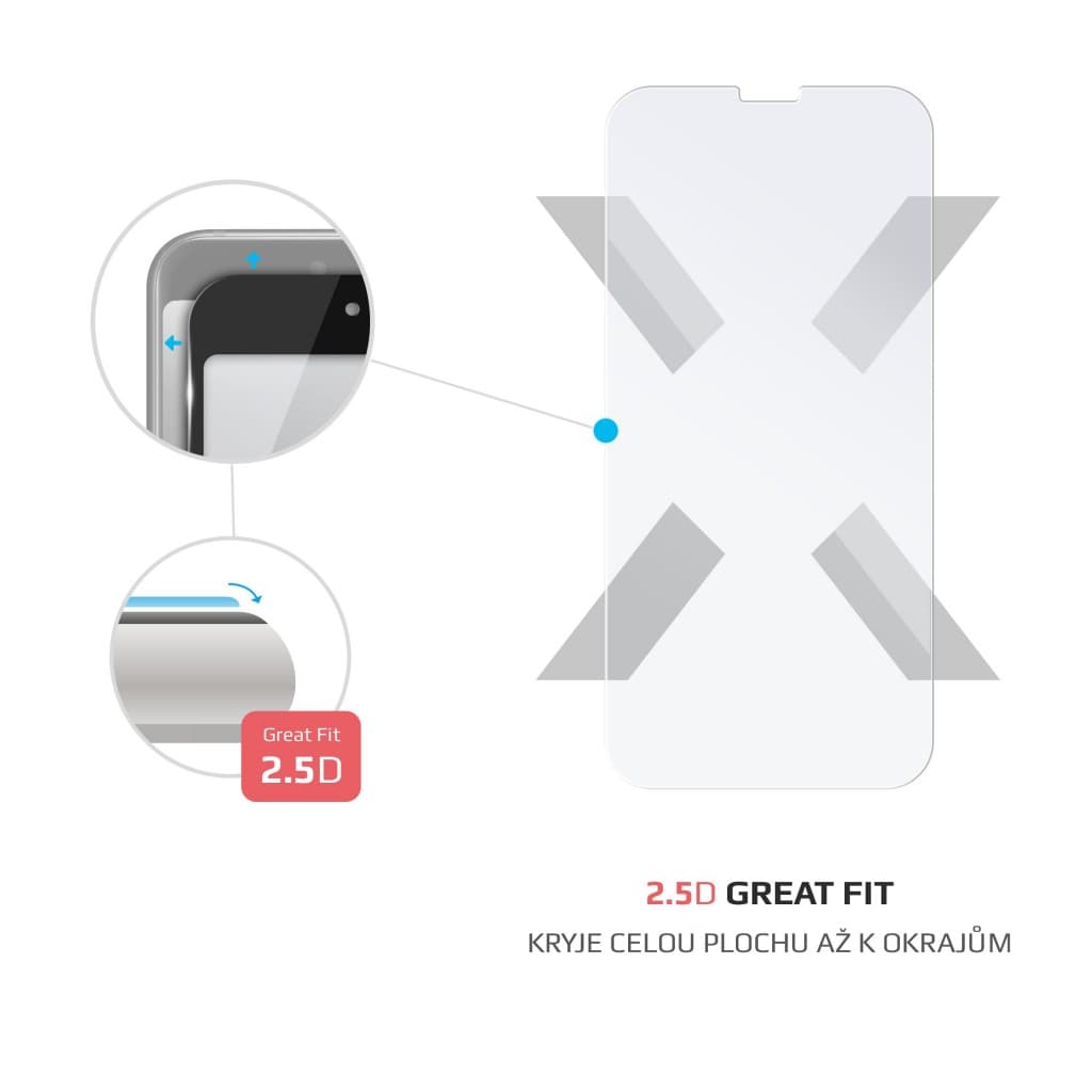 Ochranné tvrzené sklo FIXED pro Samsung Galaxy A14 5G, čiré - náhled 2