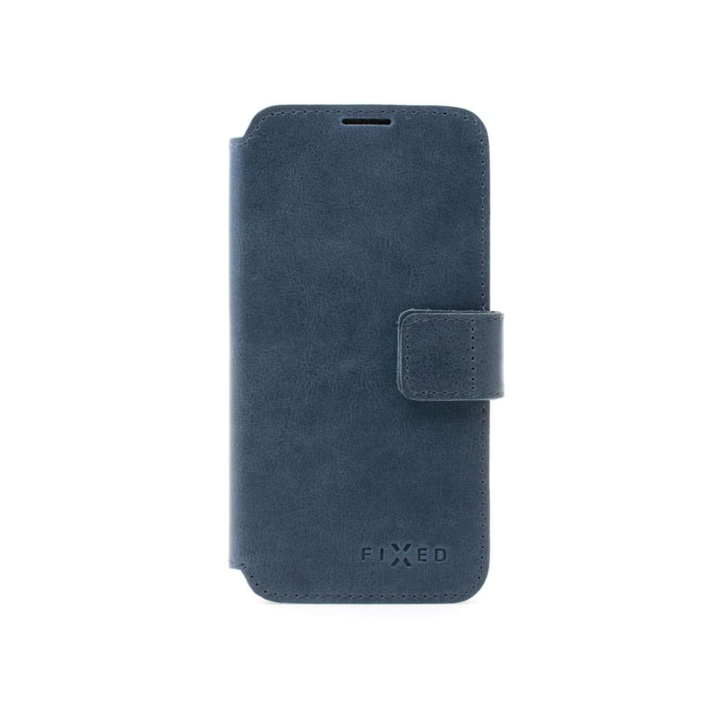 Kožené pouzdro typu kniha FIXED ProFit pro Apple iPhone 13, modré - náhled 2