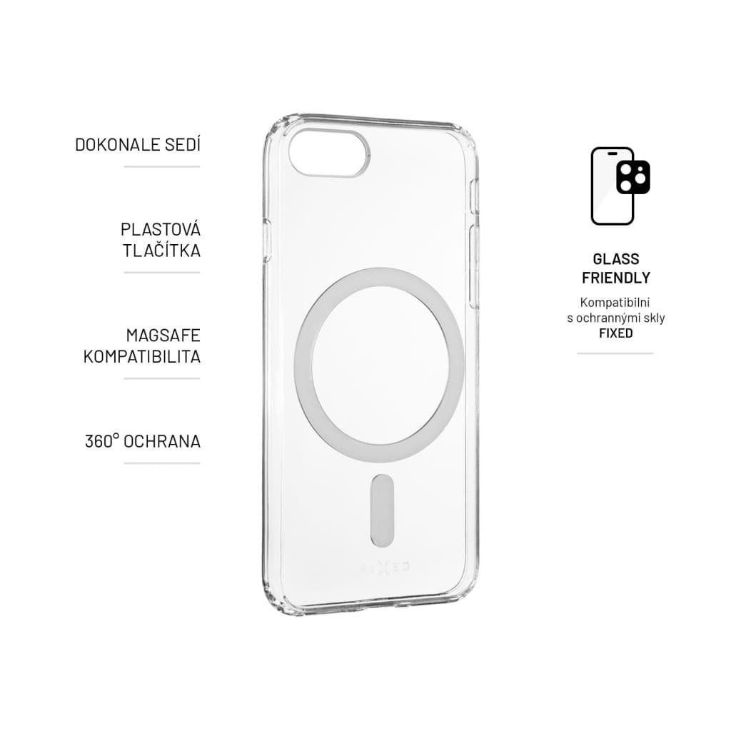 Zadní kryt FIXED MagPure s podporou Magsafe pro Apple iPhone 7/8/SE (2020/2022), čirý - náhled 2