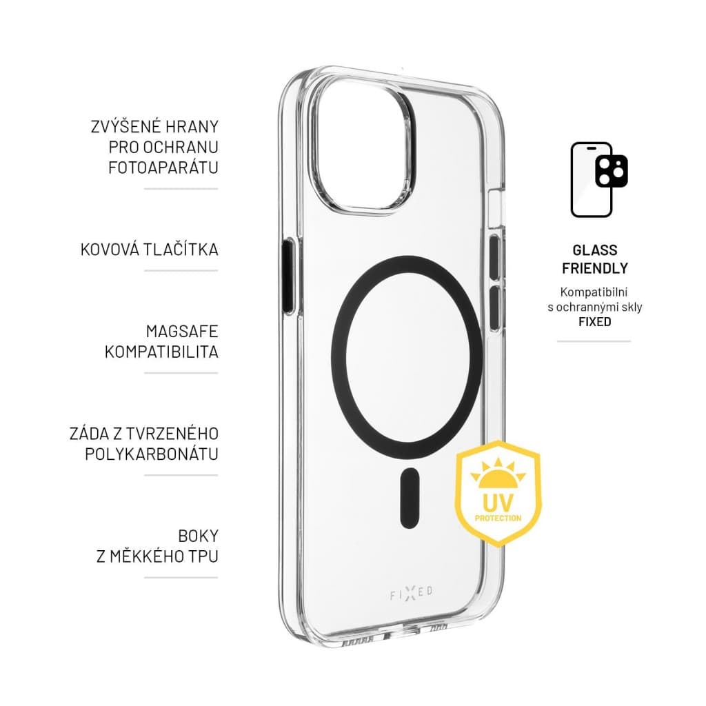 Zadní kryt FIXED MagPurity s podporou Magsafe pro Apple iPhone 14, čirý - náhled 2