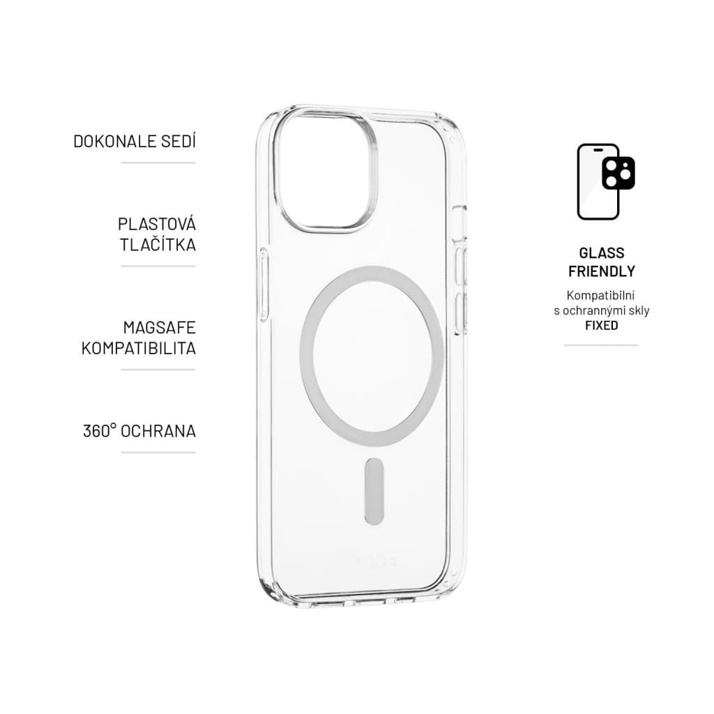 Zadní kryt FIXED MagPure s podporou Magsafe pro Apple iPhone 14, čirý - náhled 2