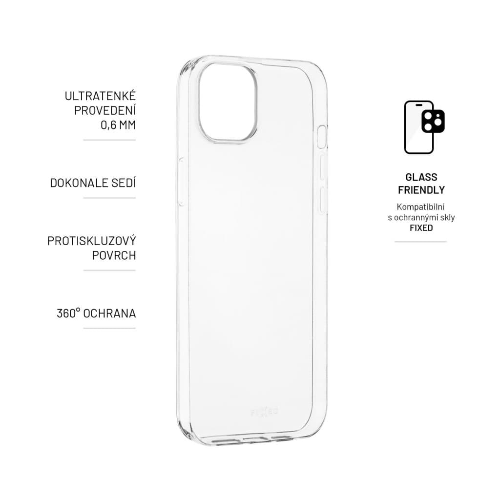Ultratenké TPU gelové pouzdro FIXED Skin pro Apple iPhone 14 Plus, 0,6 mm, čiré - náhled 2