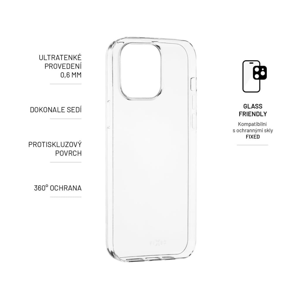 Ultratenké TPU gelové pouzdro FIXED Skin pro Apple iPhone 14 Pro Max, 0,6 mm, čiré - náhled 2