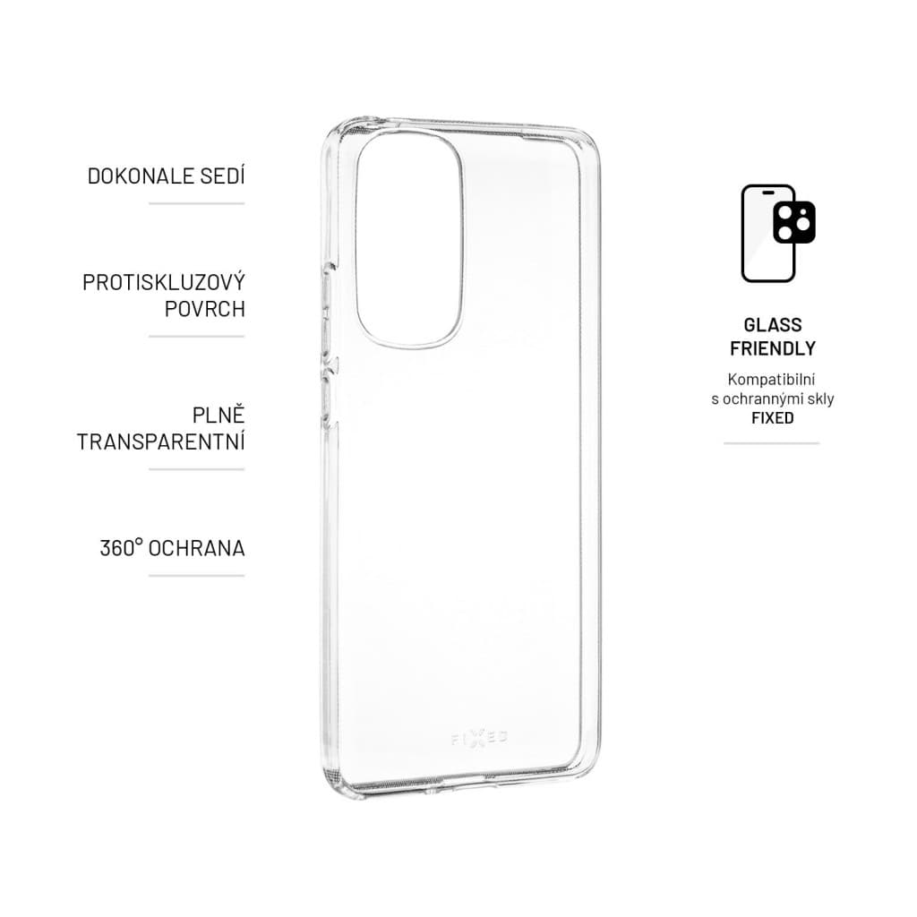 TPU gelové pouzdro FIXED pro Motorola Moto Edge 30, čiré - náhled 2
