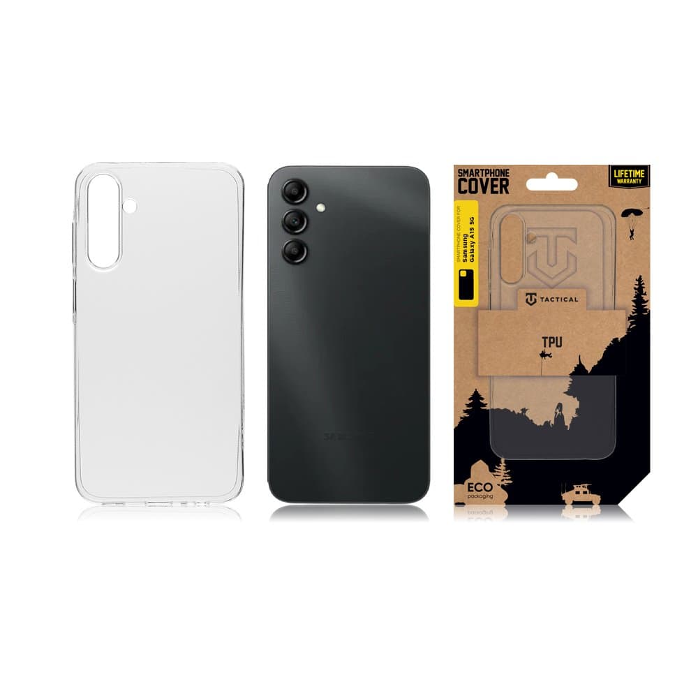 Zadní kryt Tactical TPU pro Samsung A15 průhledný - náhled 3