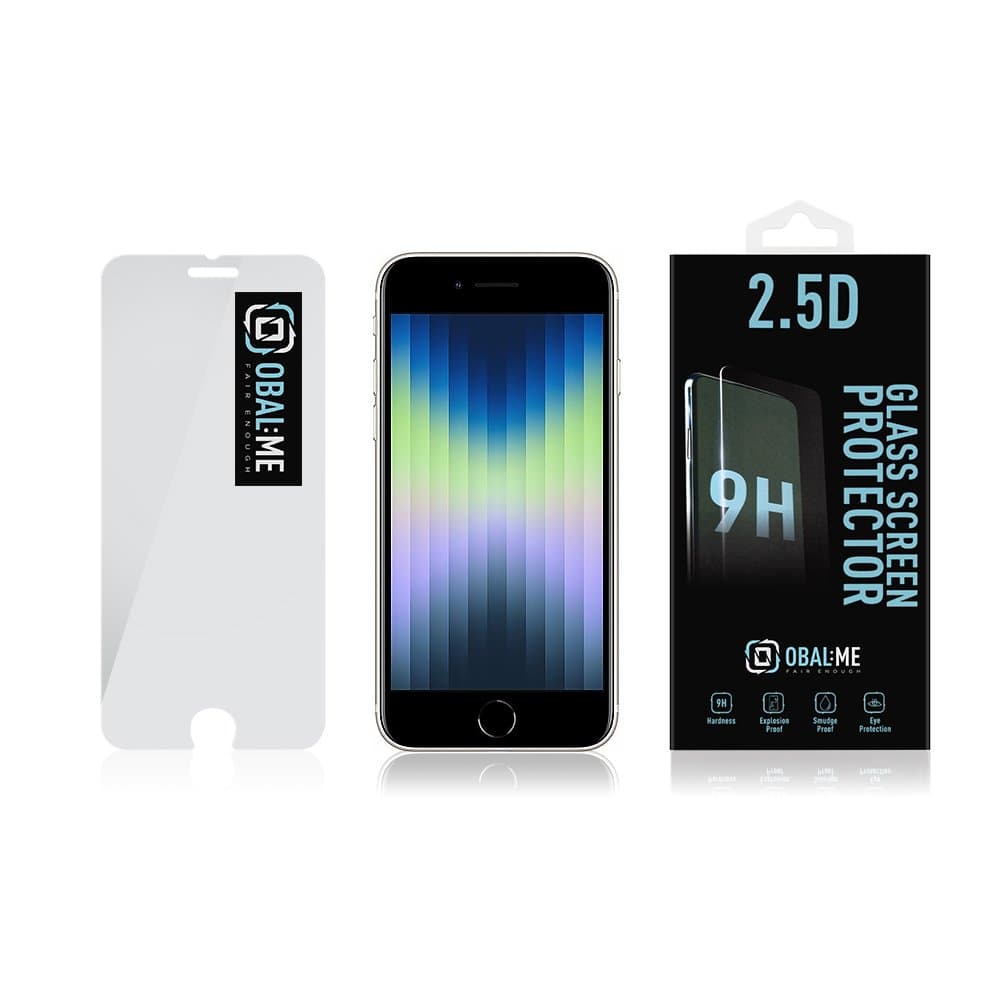 Obal:Me 2.5D Tvrzené Sklo pro Apple iPhone 7/8/SE2020/SE2022 Clear - náhled 3